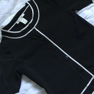 Black and white cardigan